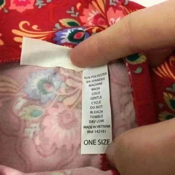 New Lularoe OS leggings Floral Asian Print 2-12 - Picture 7 of 8